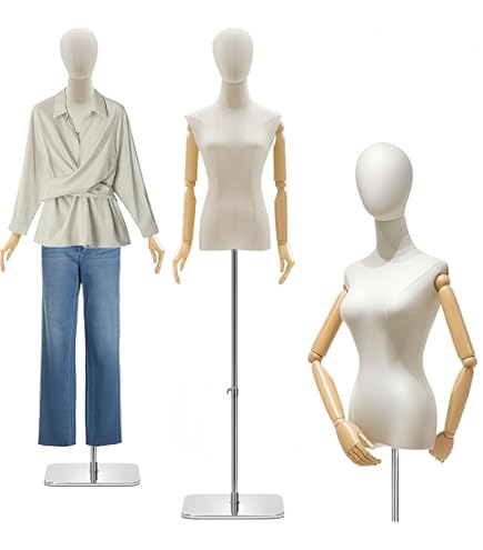 Amazon.co.jp: マネキン トルソー メンズ 高さ調節可能 回転キャスター